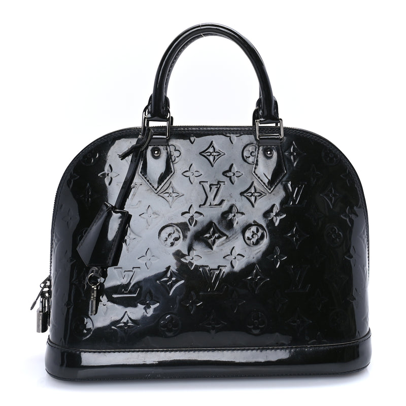  Louis Vuitton Vernis Alma PM Black