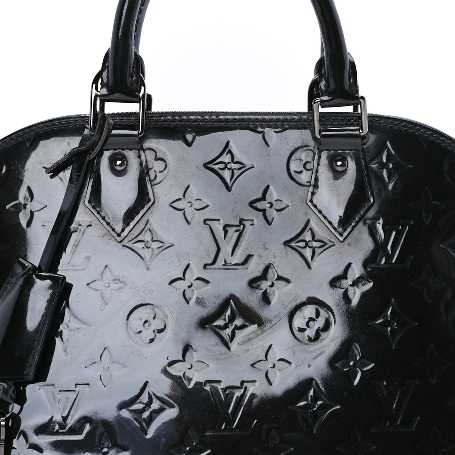 Louis Vuitton Vernis Alma PM Black Image 6
