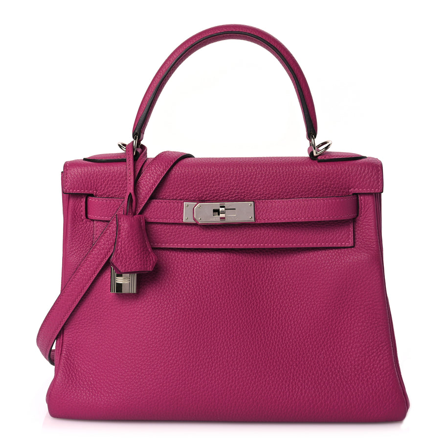 Hermes Togo Kelly Retourne 28 Rose Pourpre Rose Pourpre Image 1