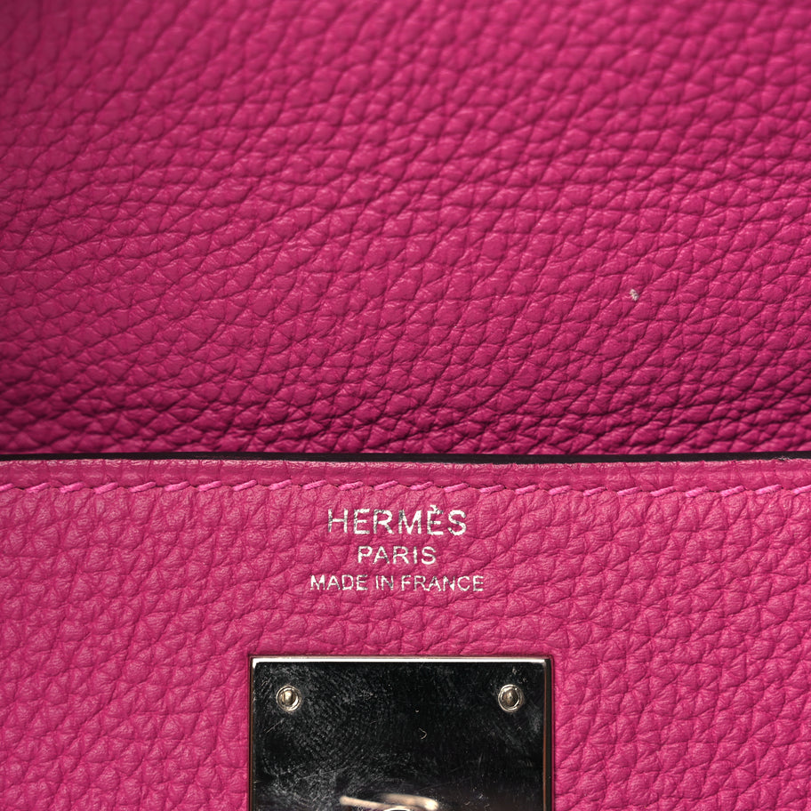 Hermes Togo Kelly Retourne 28 Rose Pourpre Rose Pourpre Image 5