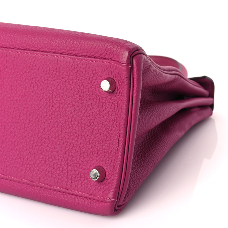 Hermes Togo Kelly Retourne 28 Rose Pourpre Rose Pourpre Image 9