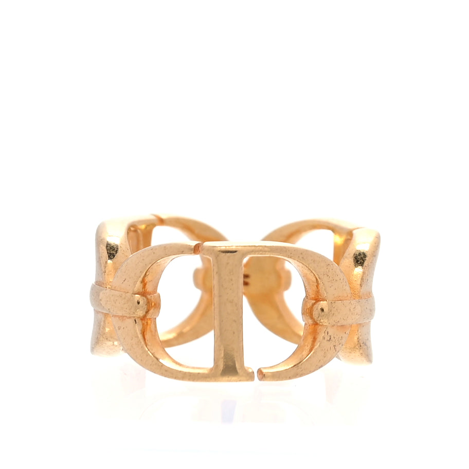 Christian Dior Metal CD Ring  Gold Image 1