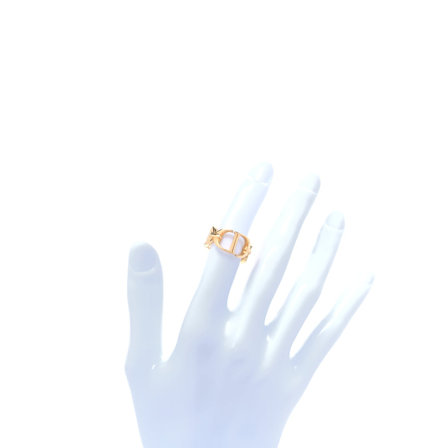 Christian Dior Metal CD Ring  Gold Image 4