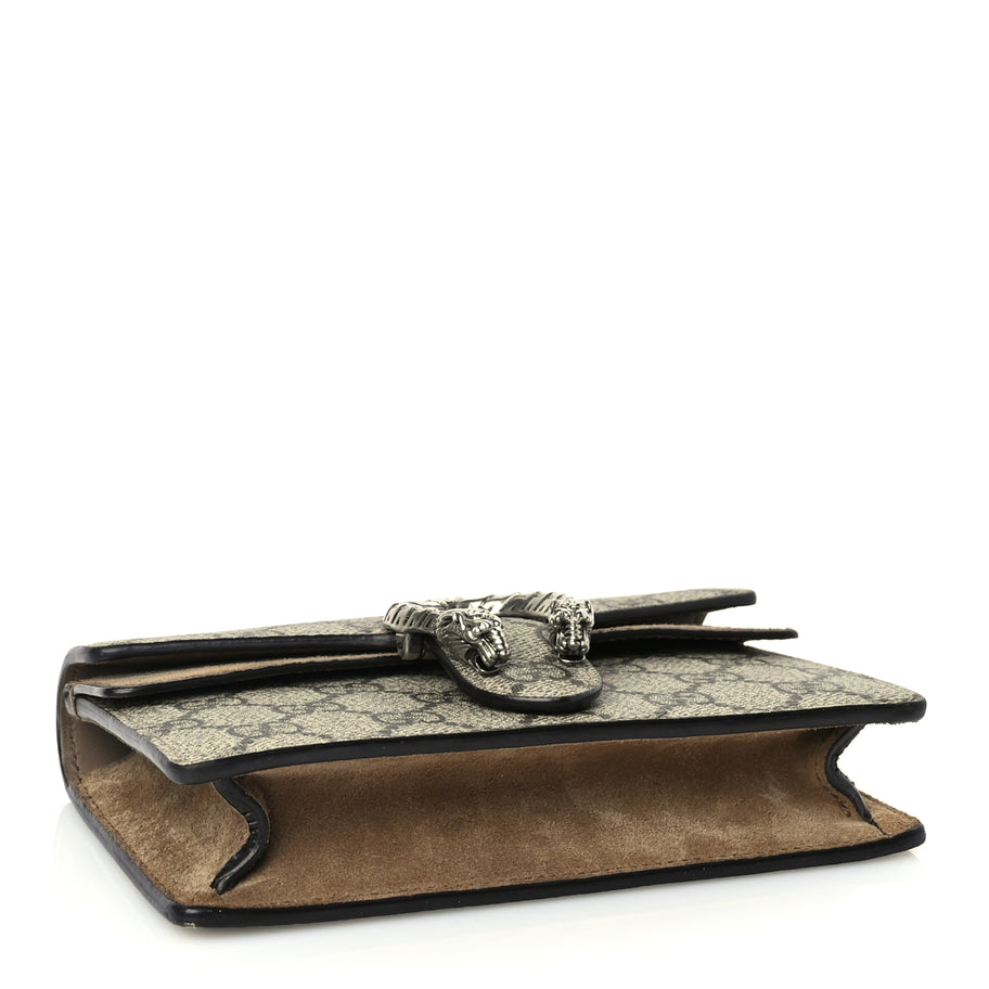Gucci GG Supreme Monogram Super Mini Dionysus Shoulder Bag Taupe Image 3