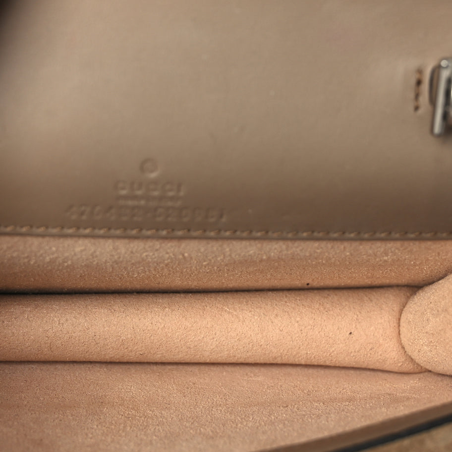 Gucci GG Supreme Monogram Super Mini Dionysus Shoulder Bag Taupe Image 4