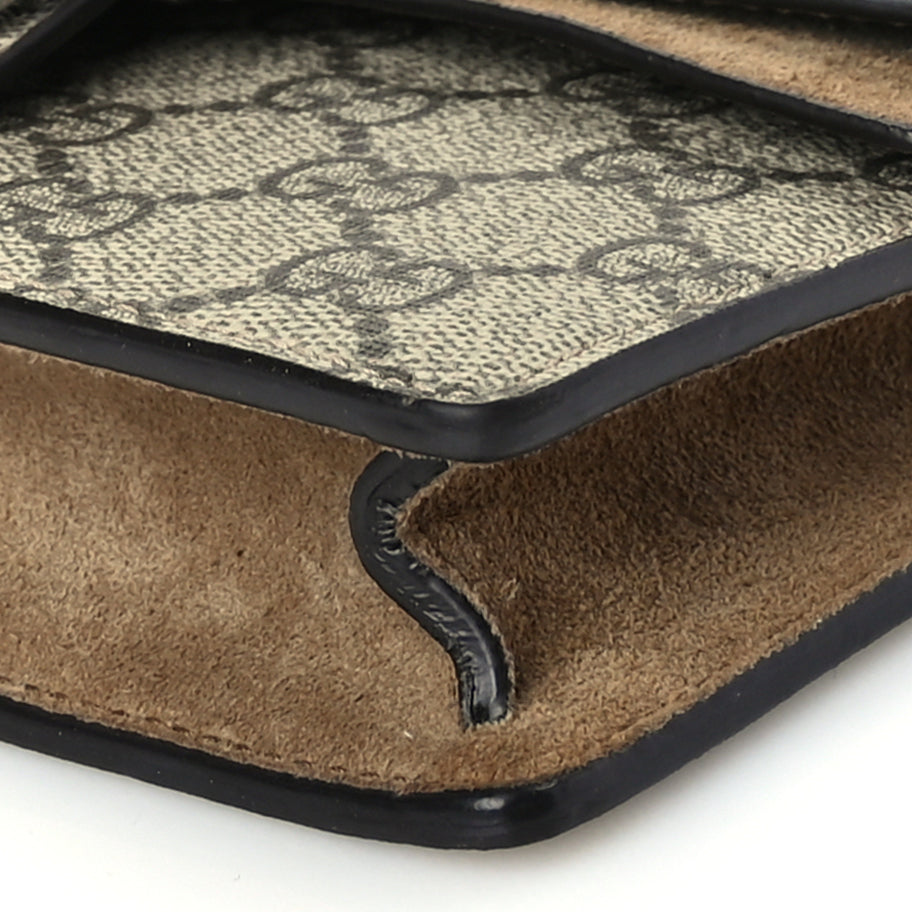 Gucci GG Supreme Monogram Super Mini Dionysus Shoulder Bag Taupe Image 8