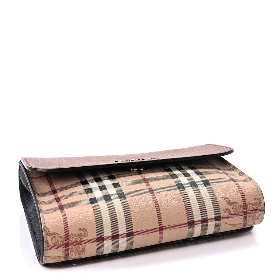 Burberry Haymarket Check Small Loxley Crossbody Bright Toffee Image 3