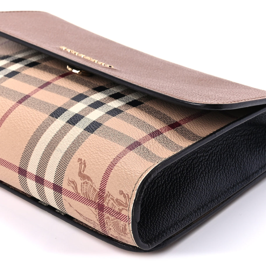 Burberry Haymarket Check Small Loxley Crossbody Bright Toffee Image 8