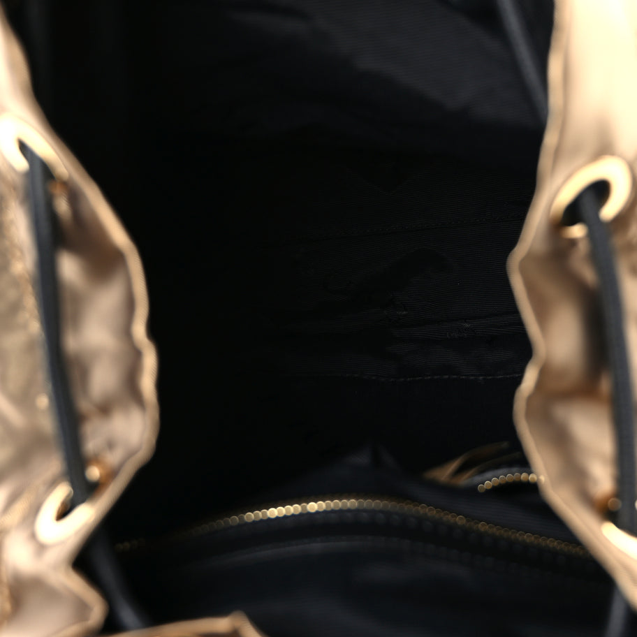 Burberry Nylon Medium Rucksack Runway Backpack Gold Black Image 4