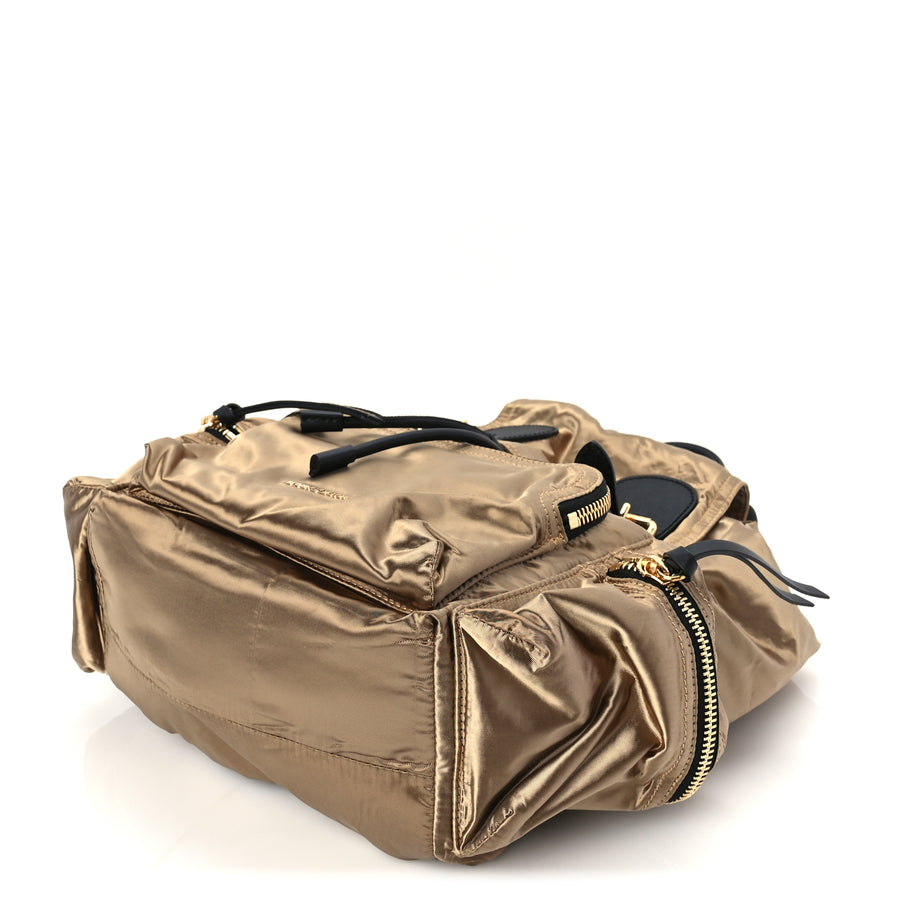 Burberry Nylon Medium Rucksack Runway Backpack Gold Black Image 8
