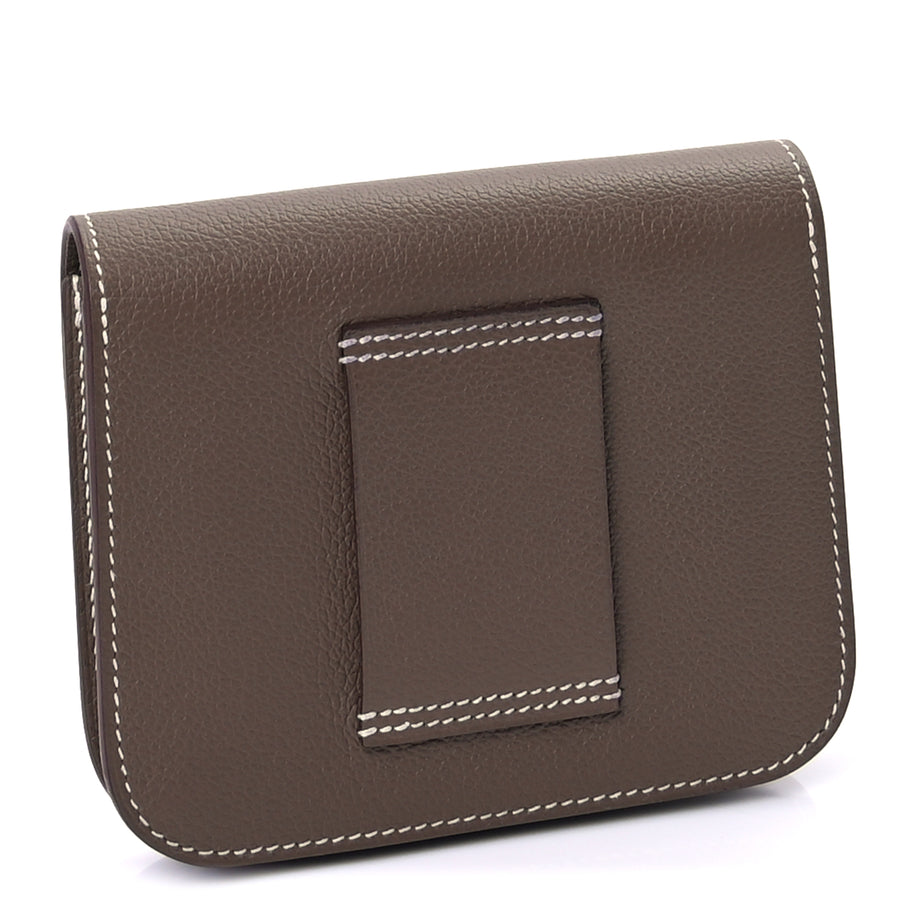 Hermes Evercolor Constance Slim Wallet  Etoupe Image 3