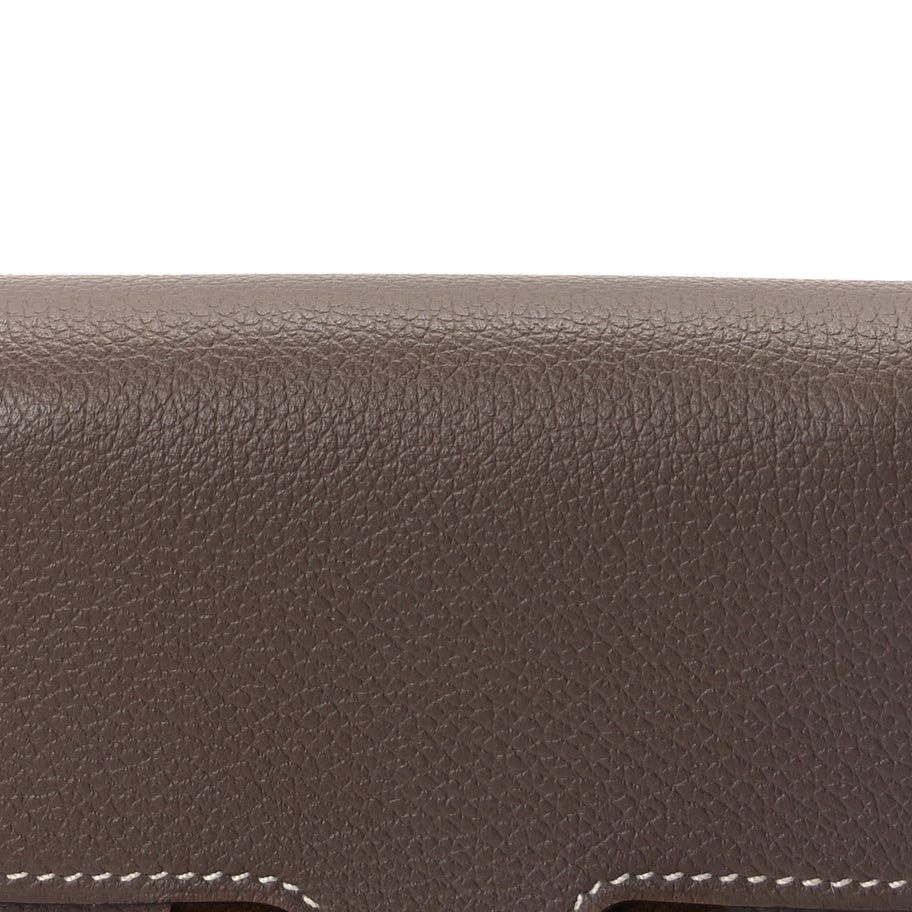 Hermes Evercolor Constance Slim Wallet  Etoupe Image 6