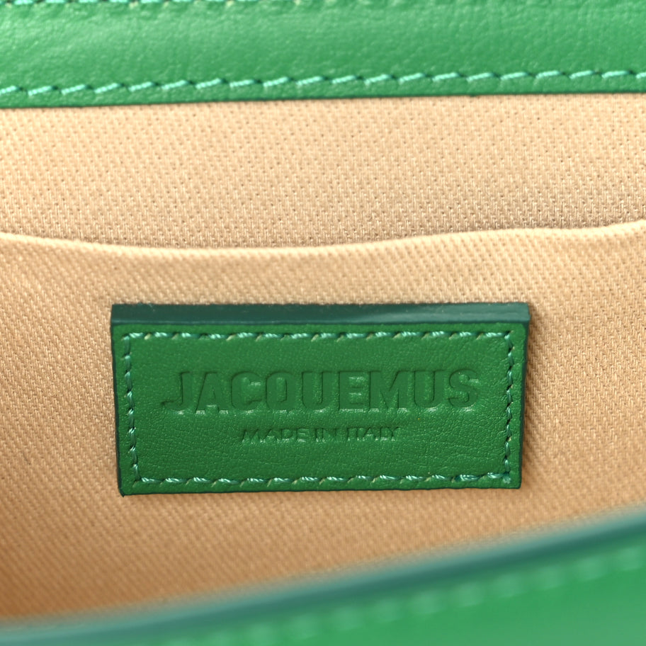 Jacquemus Smooth Calfskin Le Chiquito Long Green Image 5