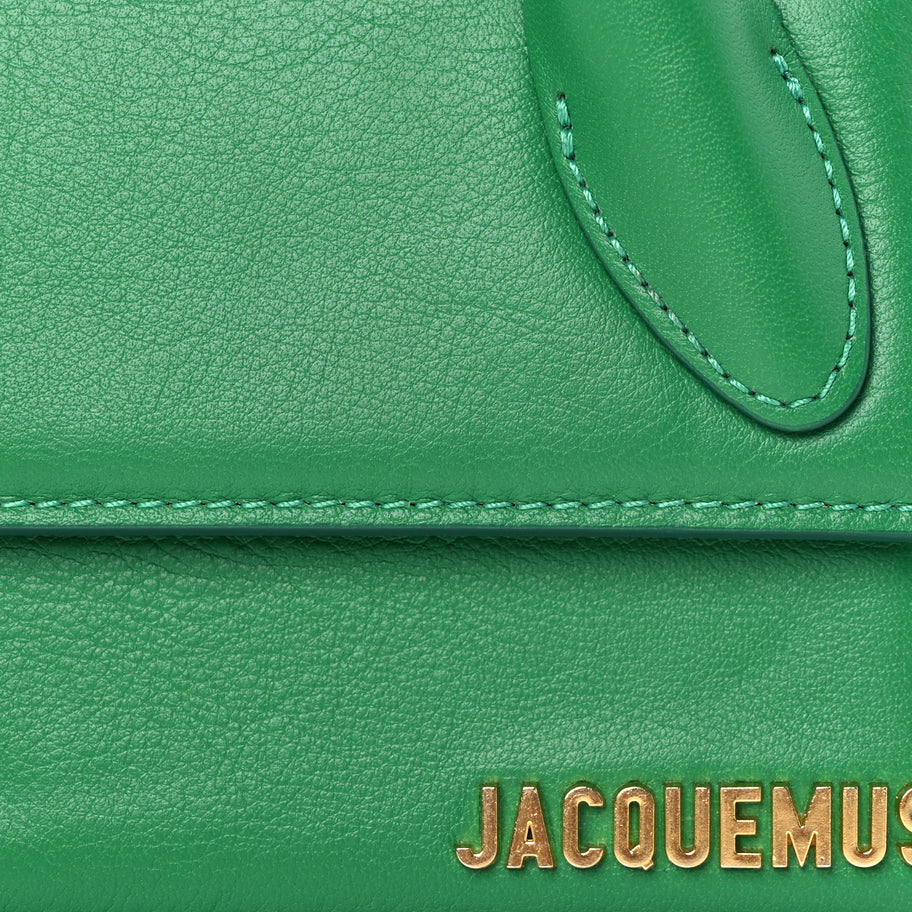 Jacquemus Smooth Calfskin Le Chiquito Long Green Image 6