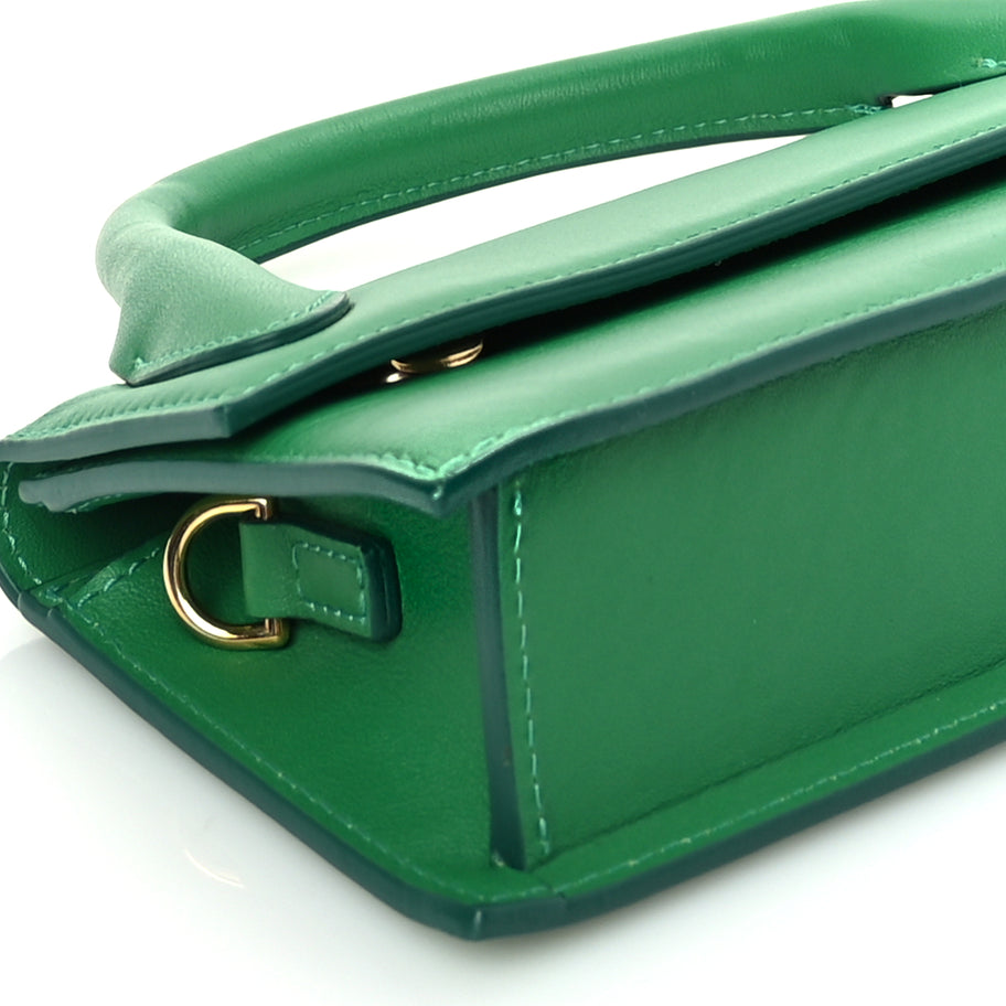 Jacquemus Smooth Calfskin Le Chiquito Long Green Image 7