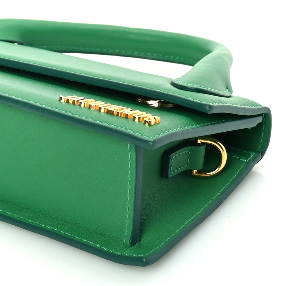 Jacquemus Smooth Calfskin Le Chiquito Long Green Image 8