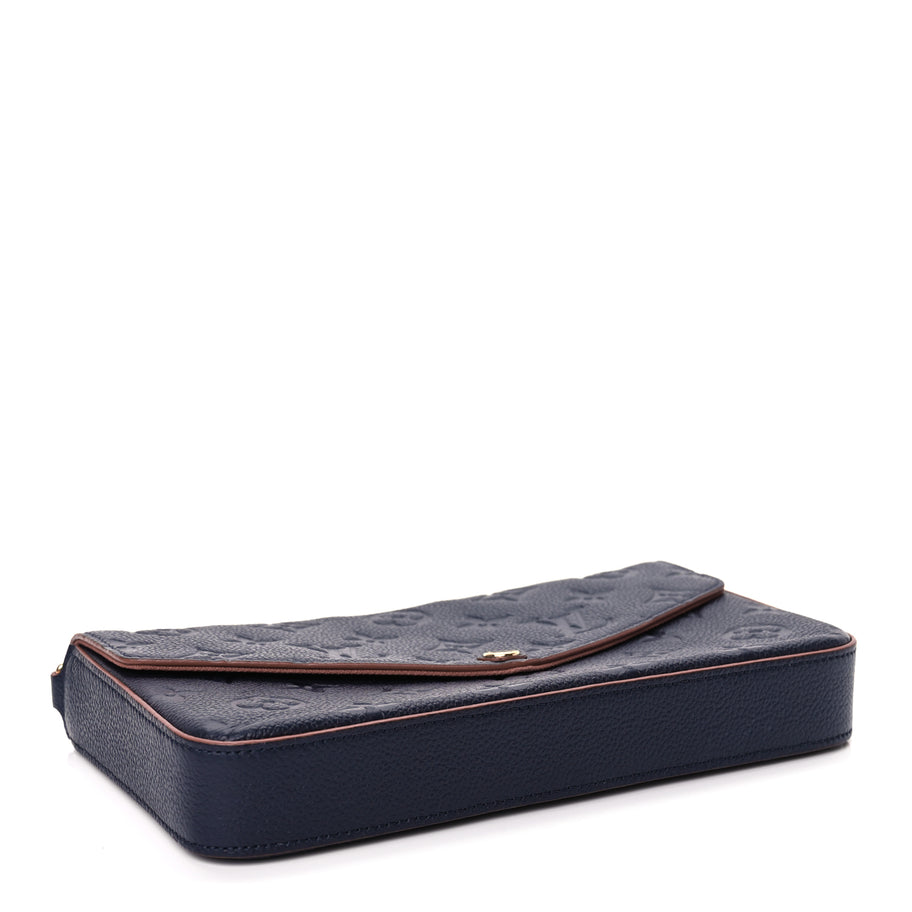 Louis Vuitton Empreinte Pochette Felicie Chain Wallet Marine Rouge Image 4