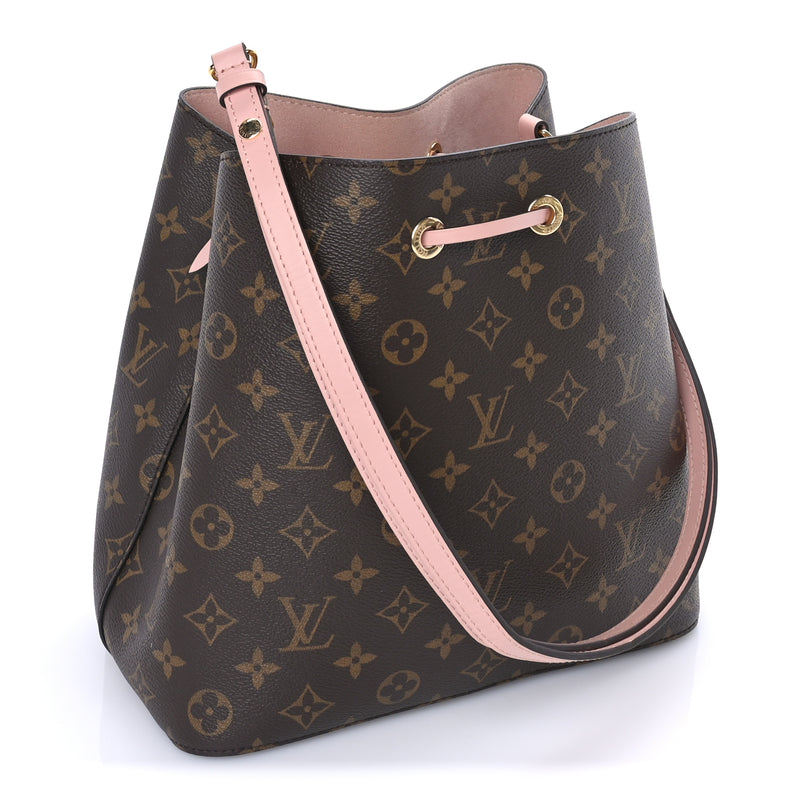  Louis Vuitton Monogram Neonoe MM Rose Poudre