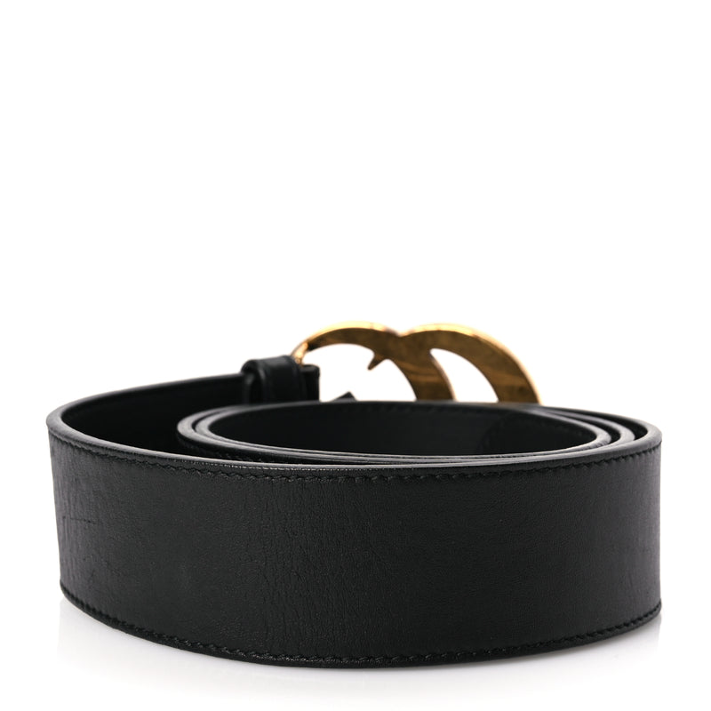  Gucci Calfskin Double G 40mm Belt 80 32 Black