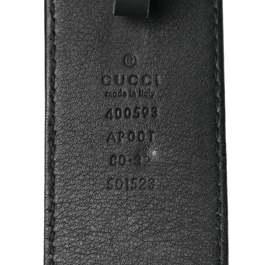 Gucci Calfskin Double G 40mm Belt 80 32 Black Image 3