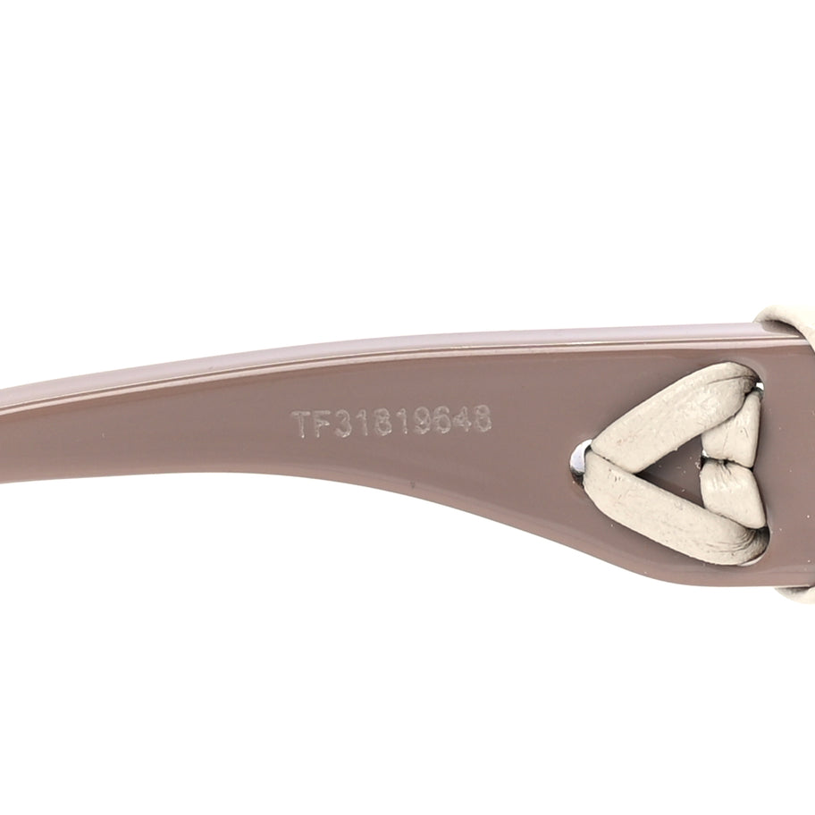 Fendi Acetate Interlace Cat Eye Sunglasses FE40171I Brown Ivory Image 5