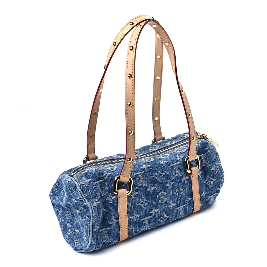 Louis Vuitton Monogram Denim Papillon Denim Blue Image 3