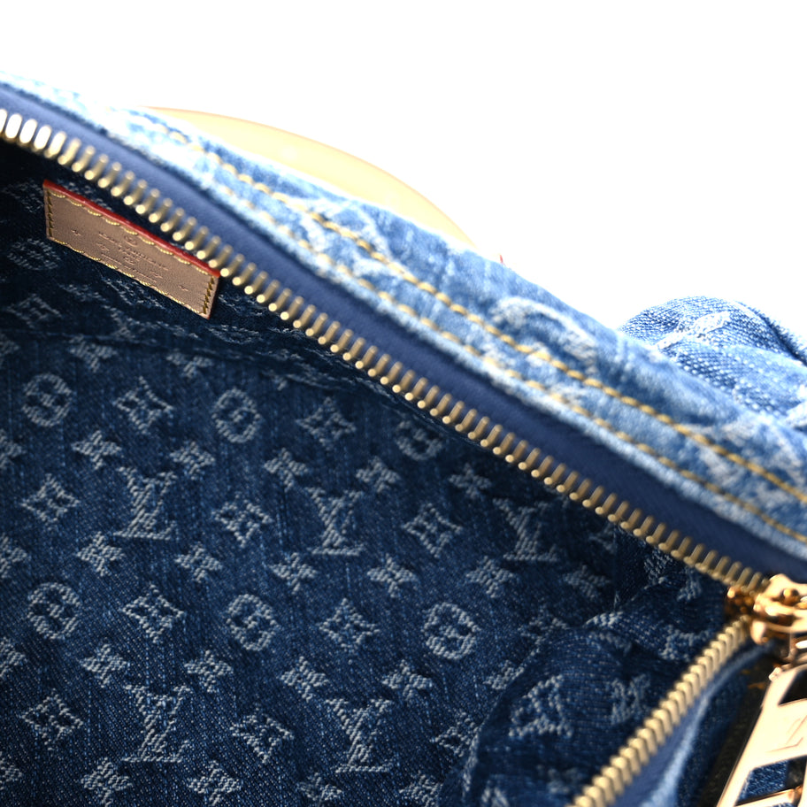 Louis Vuitton Monogram Denim Papillon Denim Blue Image 5