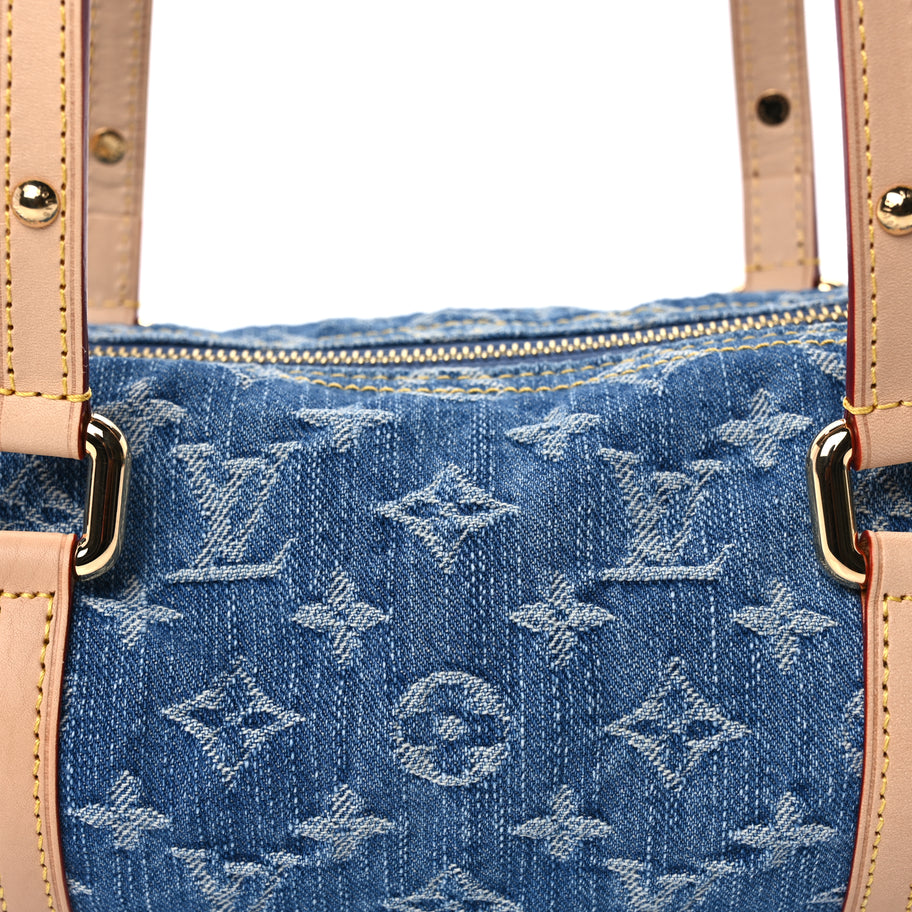 Louis Vuitton Monogram Denim Papillon Denim Blue Image 7