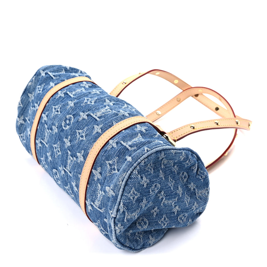 Louis Vuitton Monogram Denim Papillon Denim Blue Image 8