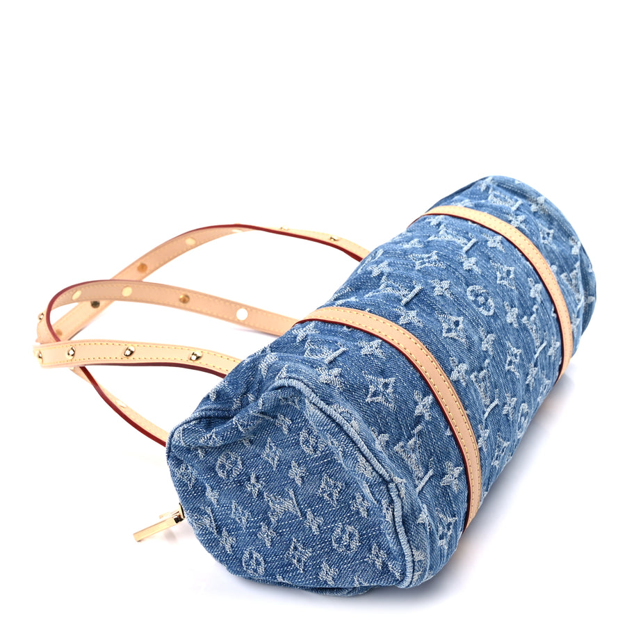 Louis Vuitton Monogram Denim Papillon Denim Blue Image 9