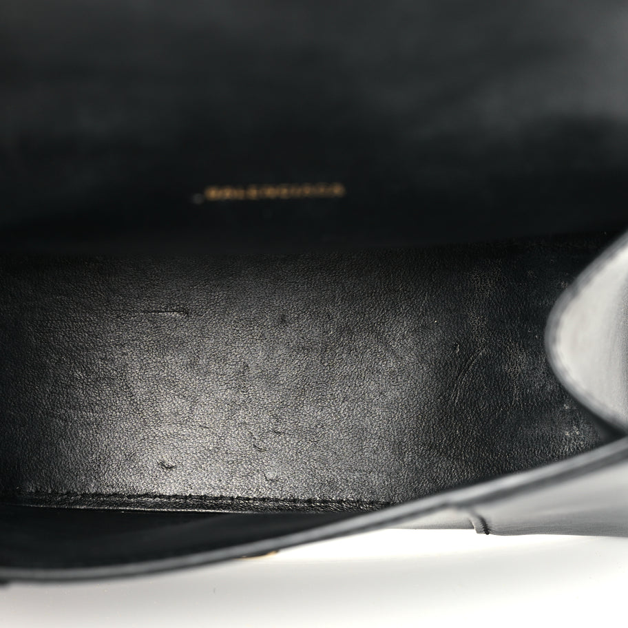 Balenciaga Shiny Box Calfskin Hourglass Top Handle Bag XS Black Image 5