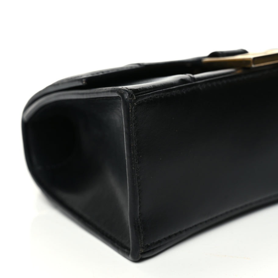 Balenciaga Shiny Box Calfskin Hourglass Top Handle Bag XS Black Image 7