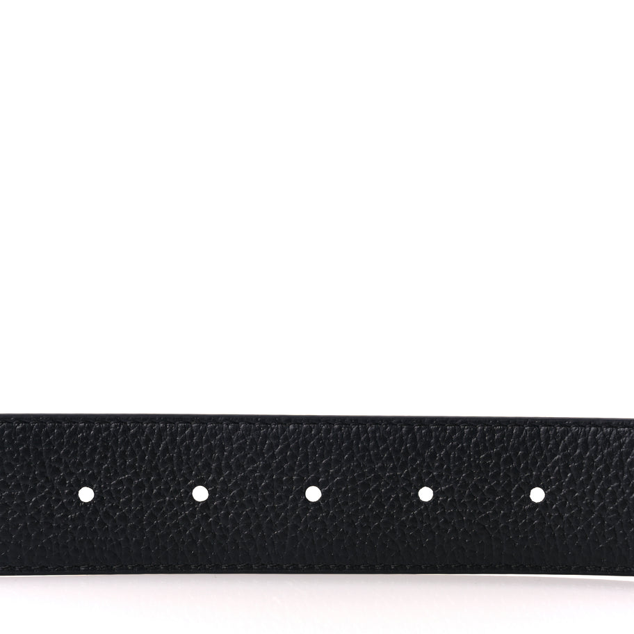 Louis Vuitton Monogram Calfskin 35mm LV Circle Reversible Belt Black Image 3