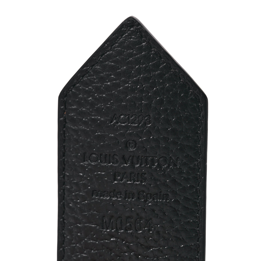 Louis Vuitton Monogram Calfskin 35mm LV Circle Reversible Belt Black Image 5