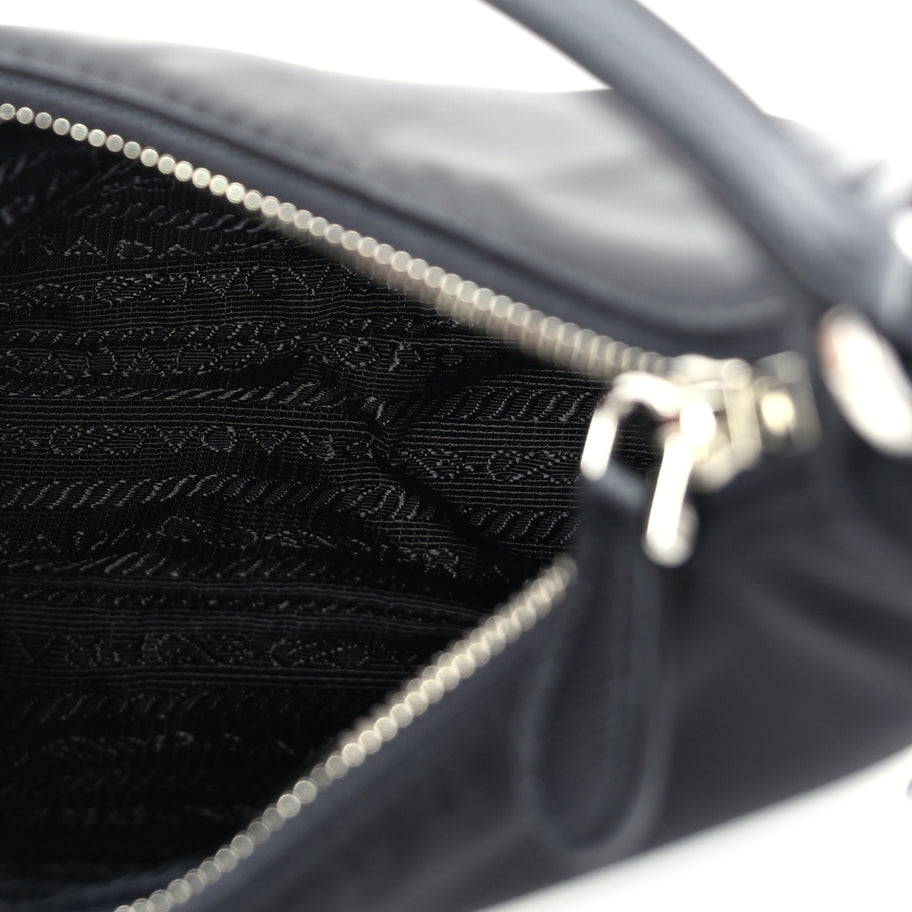 Prada Tessuto Nylon Saffiano Mini Re-Edition 2005 Bag Black Image 4