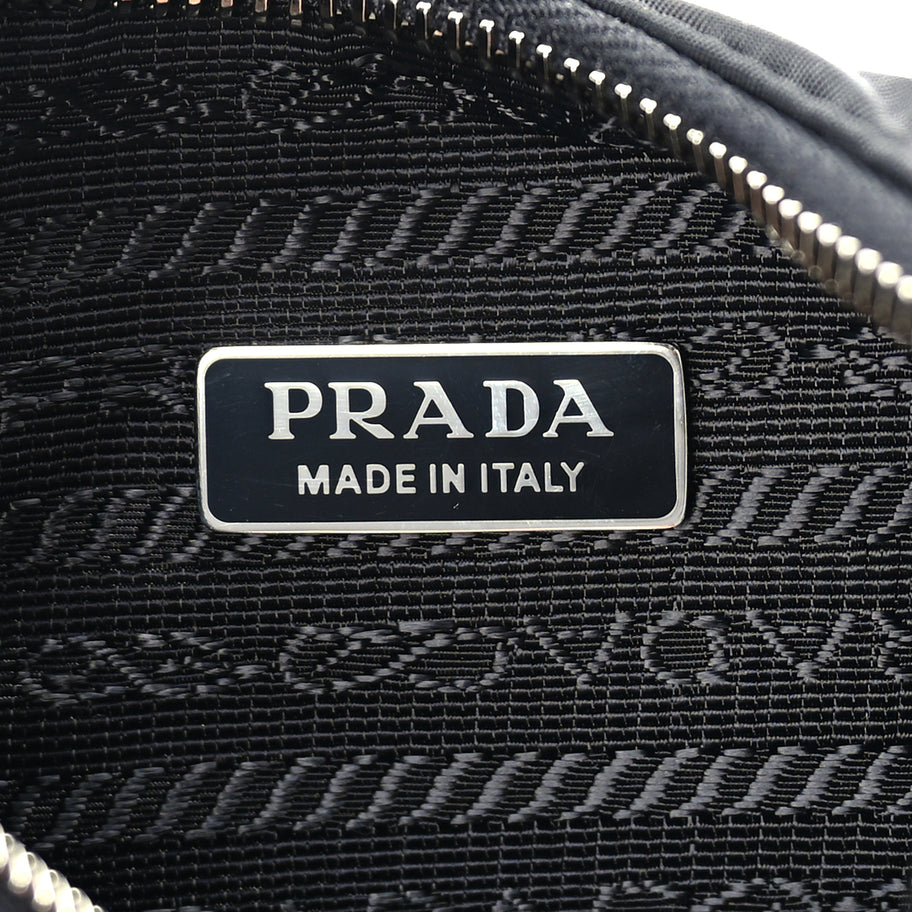 Prada Tessuto Nylon Saffiano Mini Re-Edition 2005 Bag Black Image 5