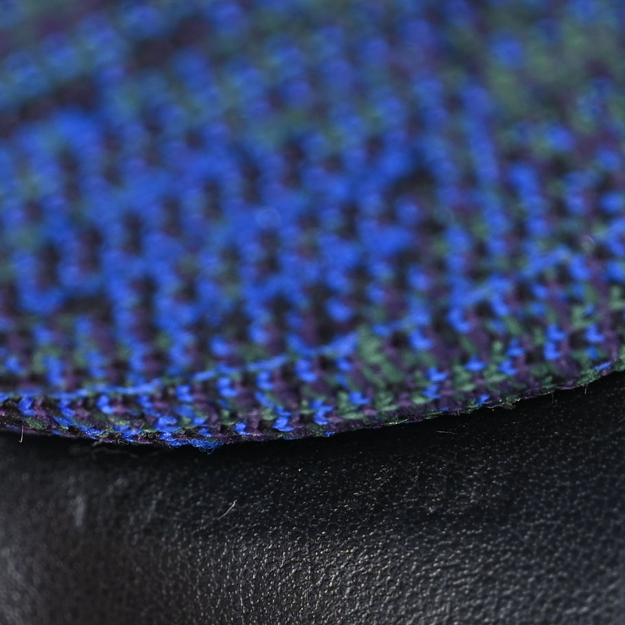 Burberry Canvas Knitted Check Mini Peg Duffle Bag Knight Image 6