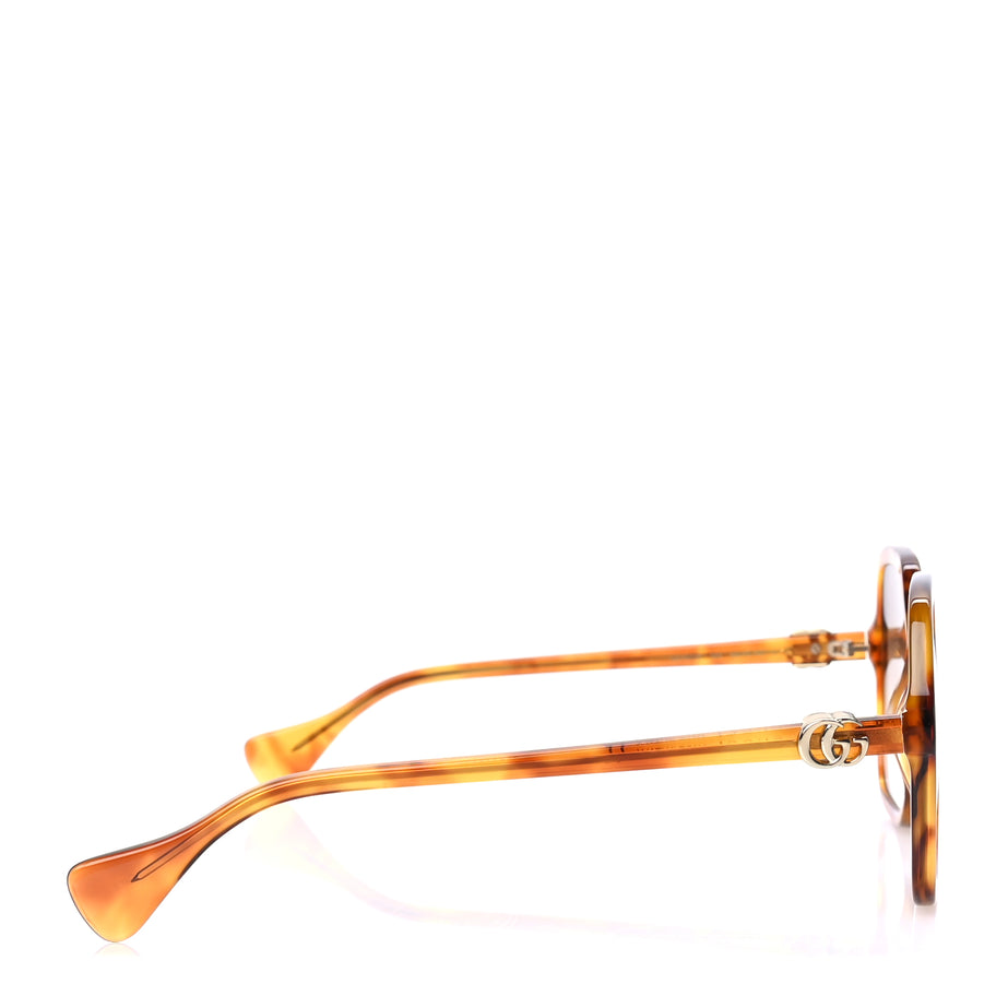 Gucci Acetate Oversize Rectangle Frame GG1072S Sunglasses Tortoise Image 3