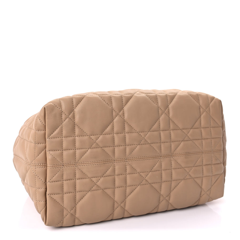 Christian Dior Calfskin Macrocannage Medium Toujours Biscuit Trench Beige Image 4
