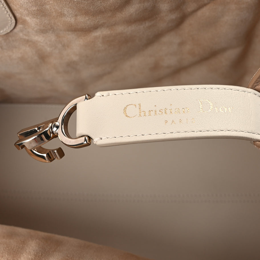 Christian Dior Calfskin Macrocannage Medium Toujours Biscuit Trench Beige Image 6