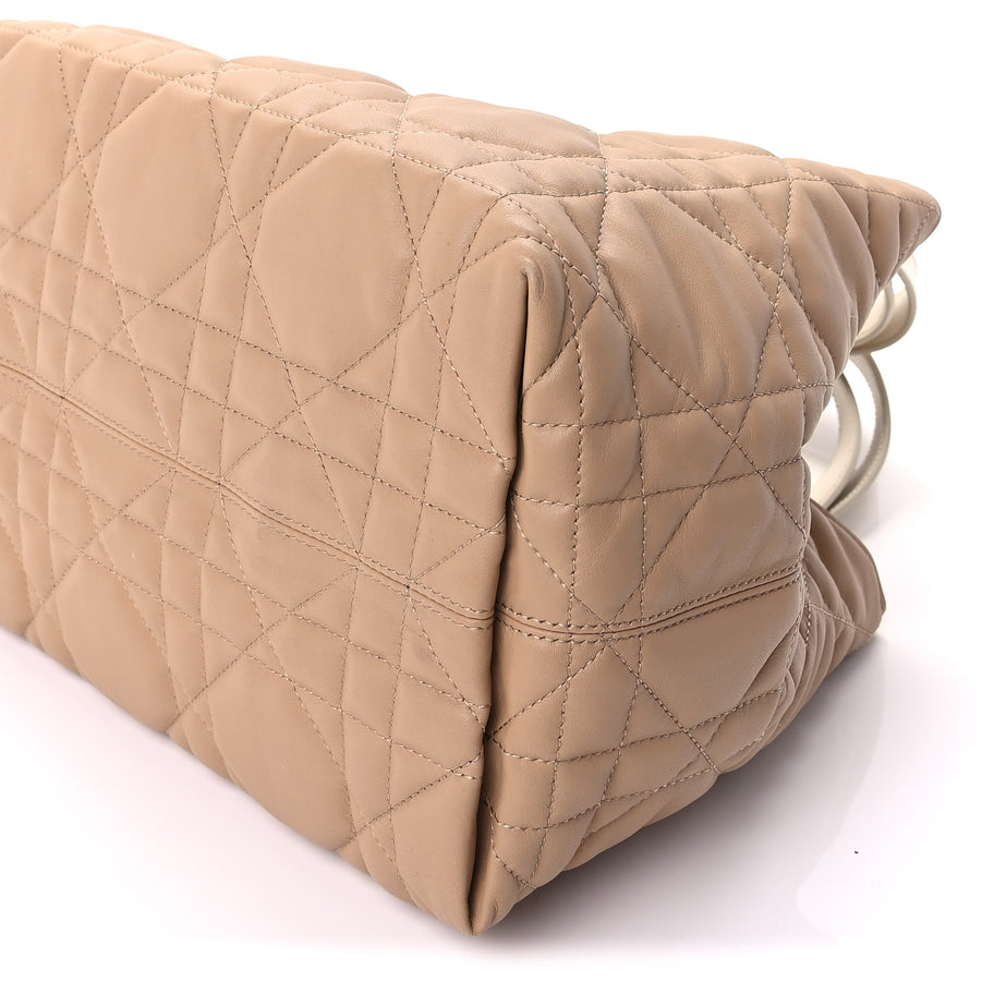 Christian Dior Calfskin Macrocannage Medium Toujours Biscuit Trench Beige Image 8