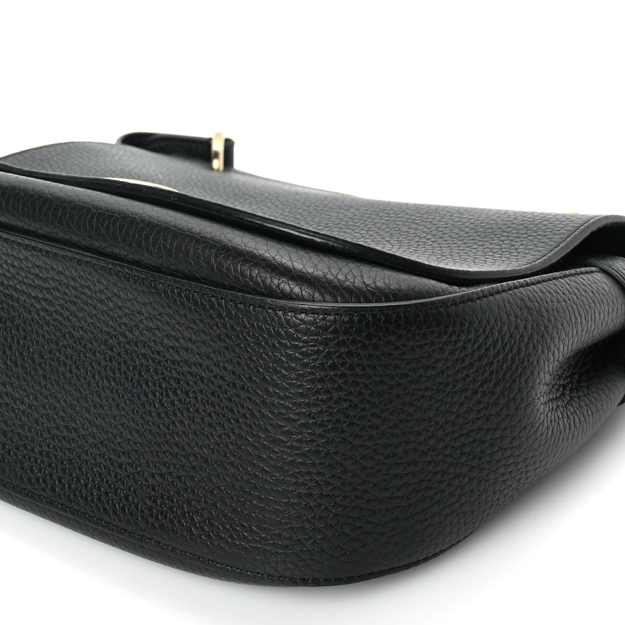 Mulberry Small Classic Grain Calfskin Amberley Satchel Black Image 8