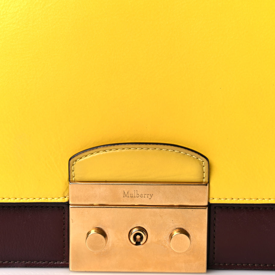 Mulberry Smooth Calfskin Pembroke Shoulder Bag Burgundy Lemon Midnight Image 6