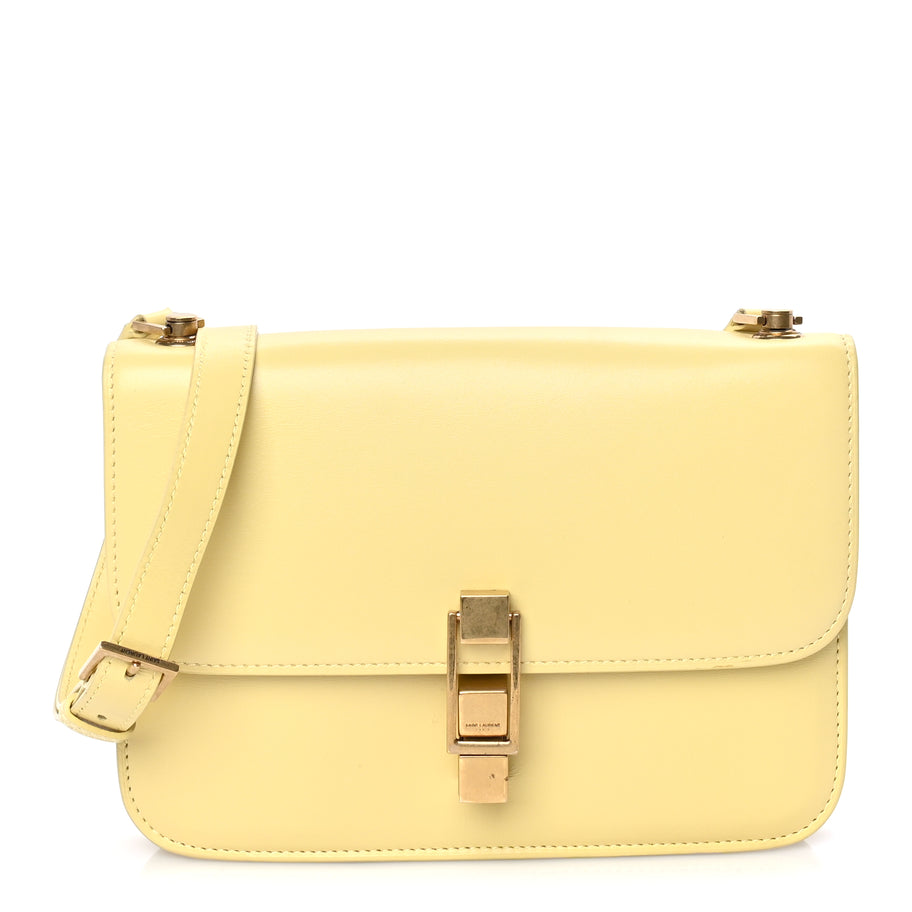Saint Laurent Smooth Calfskin Carre Satchel  Paille Image 1