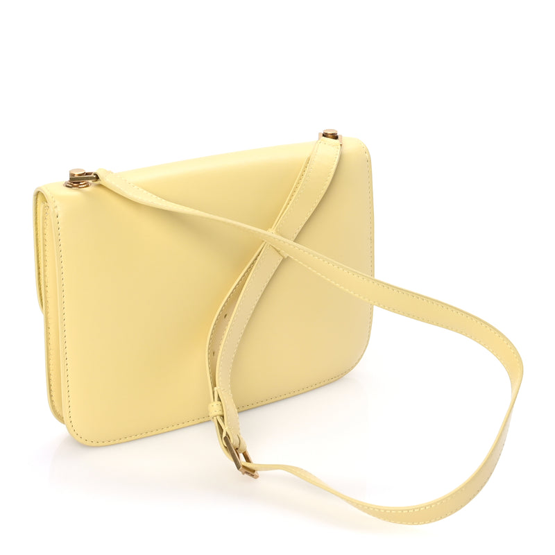  Saint Laurent Smooth Calfskin Carre Satchel  Paille