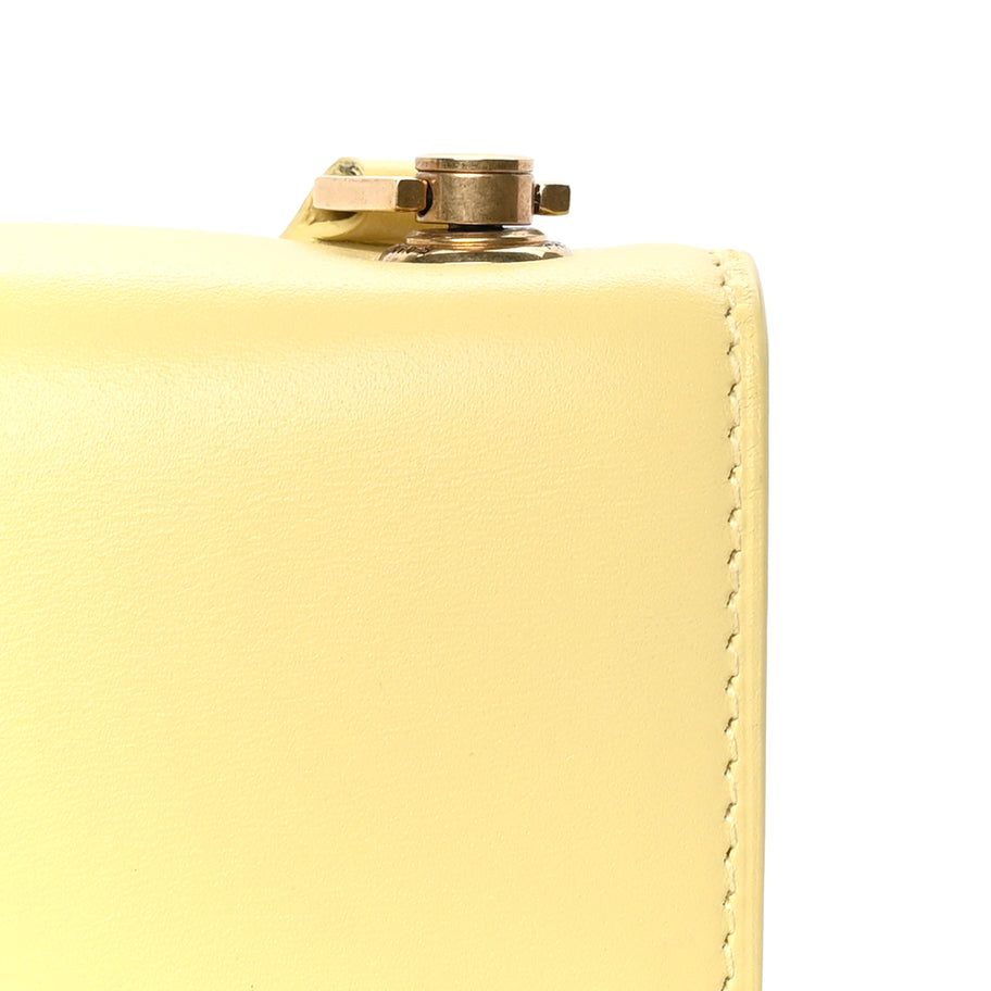 Saint Laurent Smooth Calfskin Carre Satchel  Paille Image 6