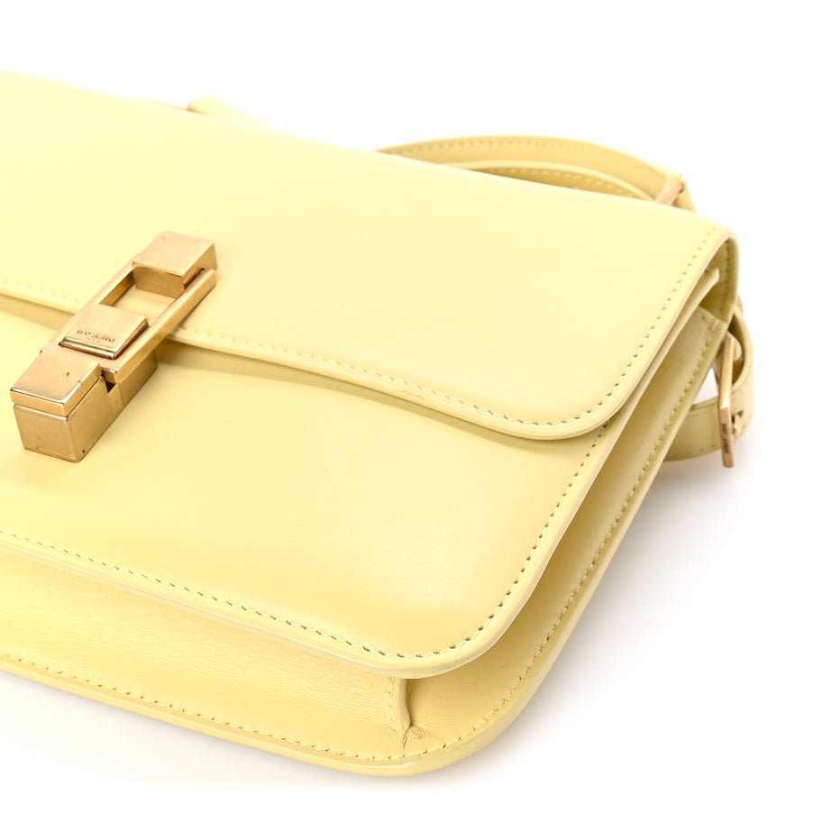 Saint Laurent Smooth Calfskin Carre Satchel  Paille Image 8