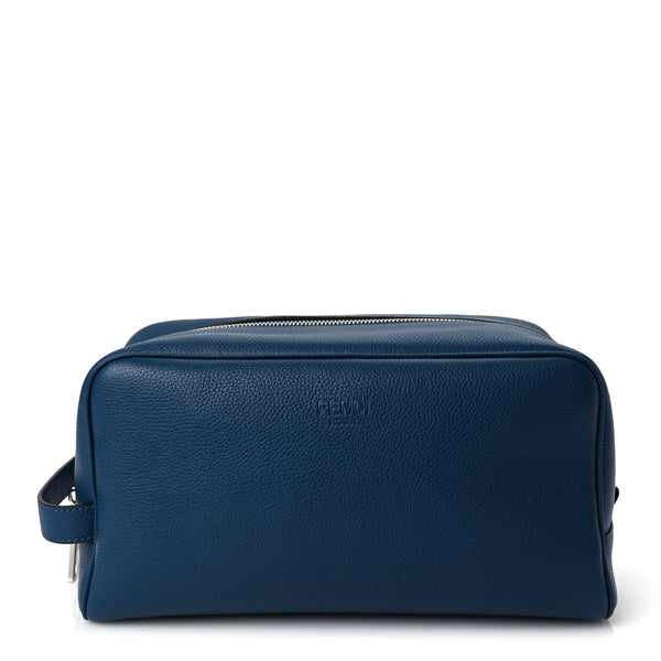 Fendi Vitello Cher Travel Kit Poseidon | Luxe Collective