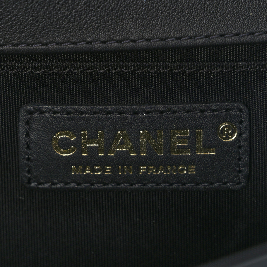 Chanel Calfskin Quilted Medium Boy Flap Black Image 5