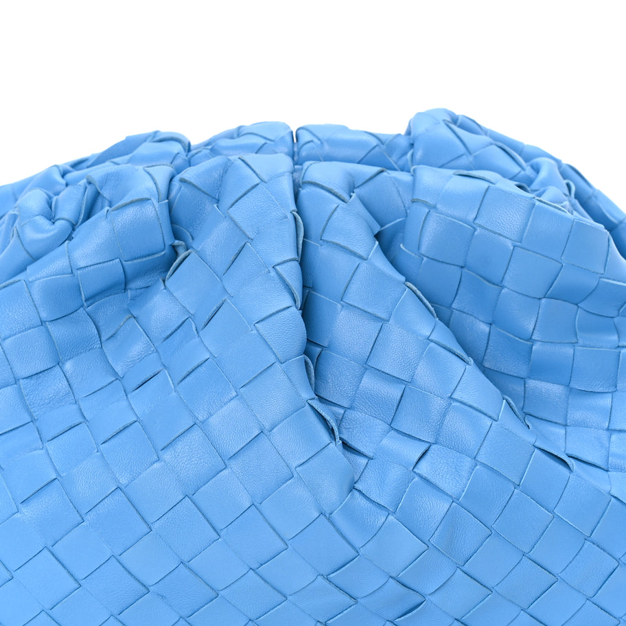 Bottega Veneta Nappa Maxi Intrecciato The Pouch Oversized Clutch  Swimming Pool Image 3